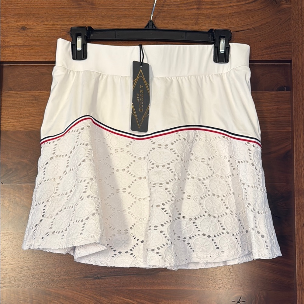 White Pleated Mini golf and tennis  Skirt for Casual Wear